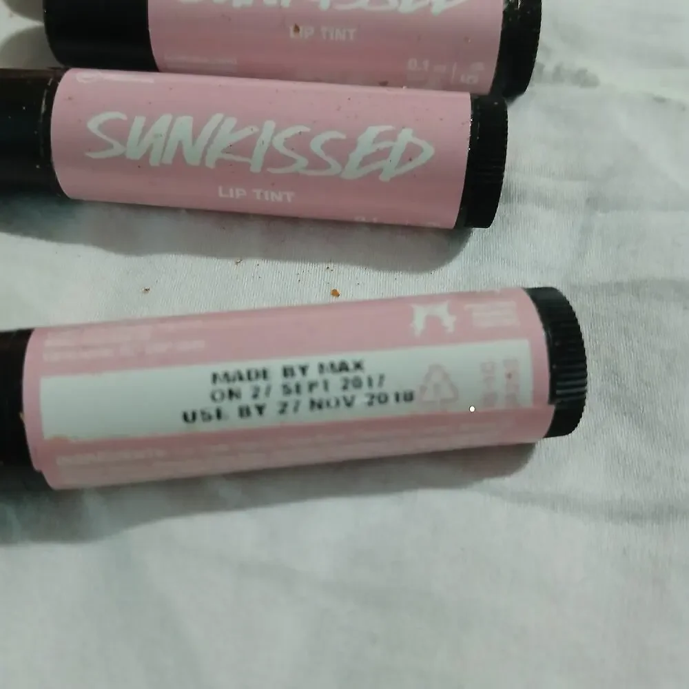 set of 5 LUSH SUNKISSED lip tint hand-created by MAX 2017 RARE lip tint